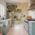 Bright Leaf Abstract Mural Wallpaper - room preview 04