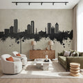 Umm Al Quwain Skyline Concrete Mural Wallpaper - room preview 04