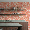 Dance of Flowers, Peach Fuzz Mural Wallpaper - room preview 04