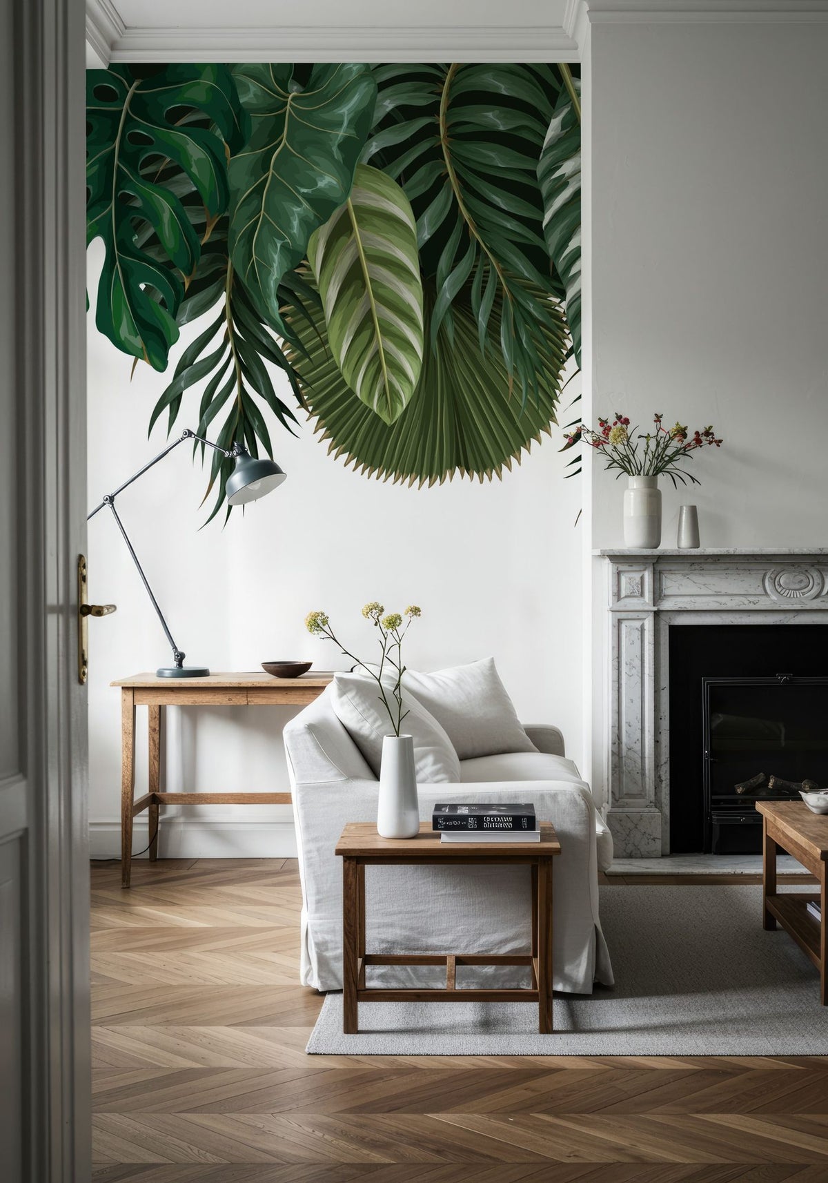 Monstera Cave Mural Wallpaper - room preview 04
