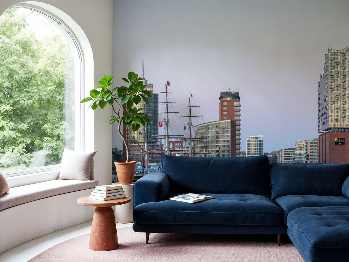 Harbor Vista Mural Wallpaper - room preview 04