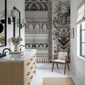 Flower Mountain, Brown Mural Wallpaper - room preview 04