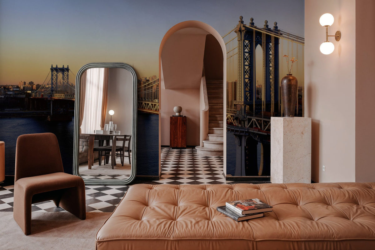 Golden Bridge Horizon Mural Wallpaper - room preview 04