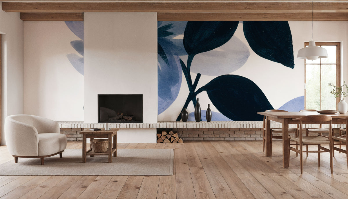 Midnight Blossoms II Mural Wallpaper - room preview 04