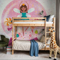 Sugar Plum Snowglobe Mural Wallpaper - room preview 04