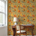 Pumpkin Harvest Yellow Mural Wallpaper - room preview 04
