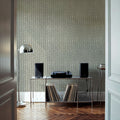 Woodland Drops Gray Mural Wallpaper - room preview 04