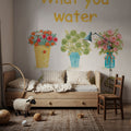 Flea Market Flowers V Mural Wallpaper - room preview 04