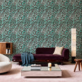 Summer Paws Turqouise Mural Wallpaper - room preview 04