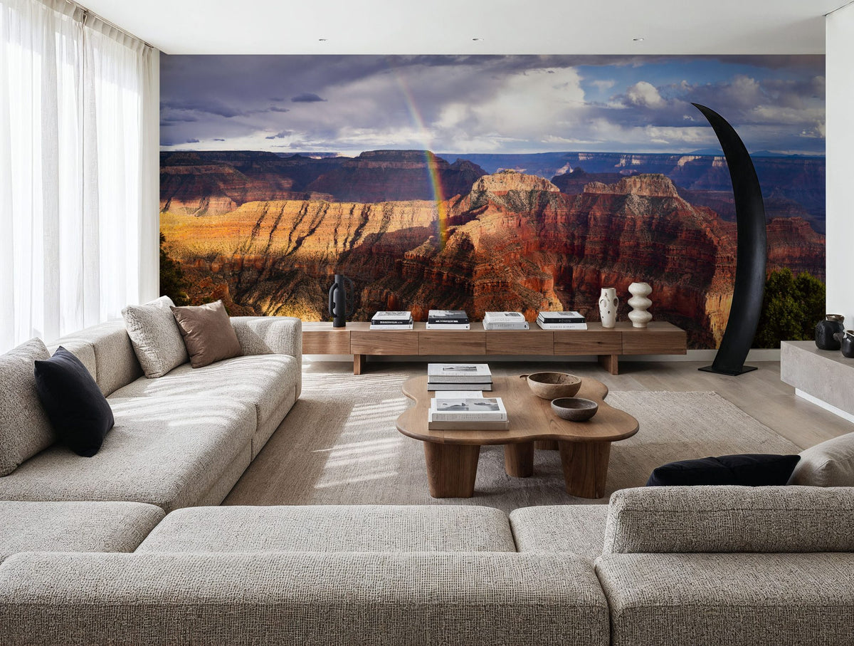 Canyon Rainbow Mural Wallpaper - room preview 04