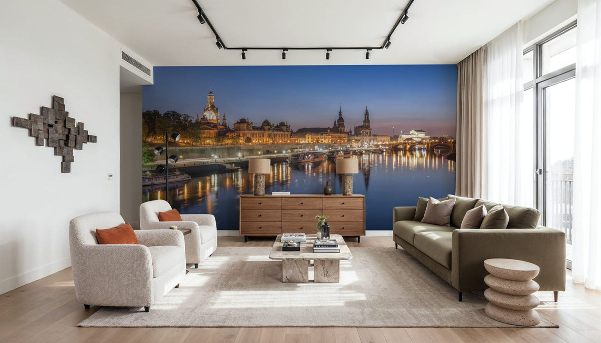 Riverside Twilight Mural Wallpaper - room preview 04