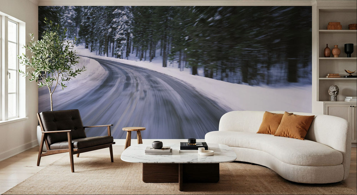 Winter Passage Mural Wallpaper - room preview 04