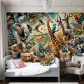 Jungle Symphony Mural Wallpaper - room preview 04