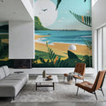 Travel Mauritius Sunrise Mural Wallpaper - room preview 04