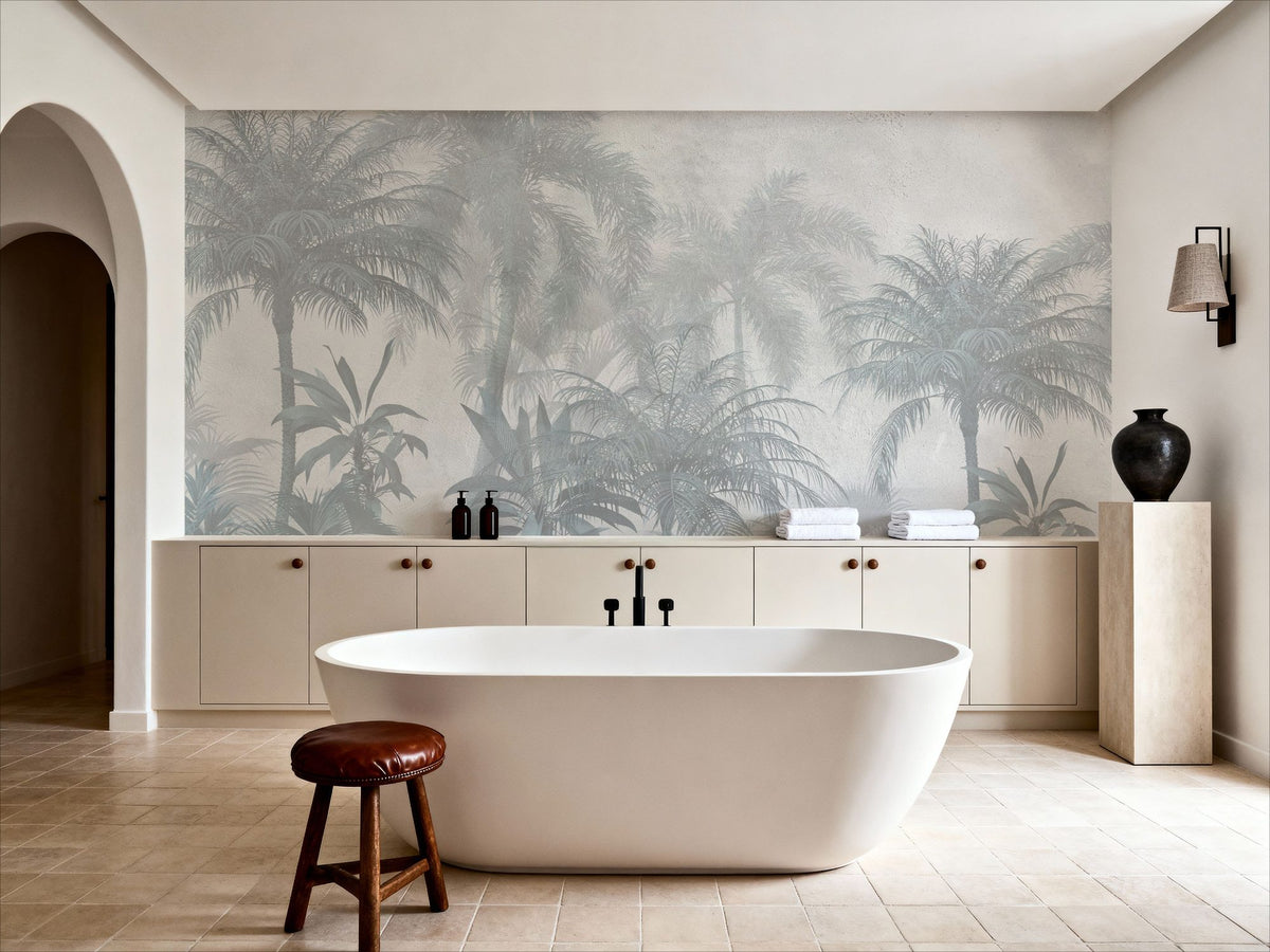 Swaying Palm Trees Mural Wallpaper - room preview 04