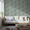 Tree Bower, French Green Mural Wallpaper - room preview 04