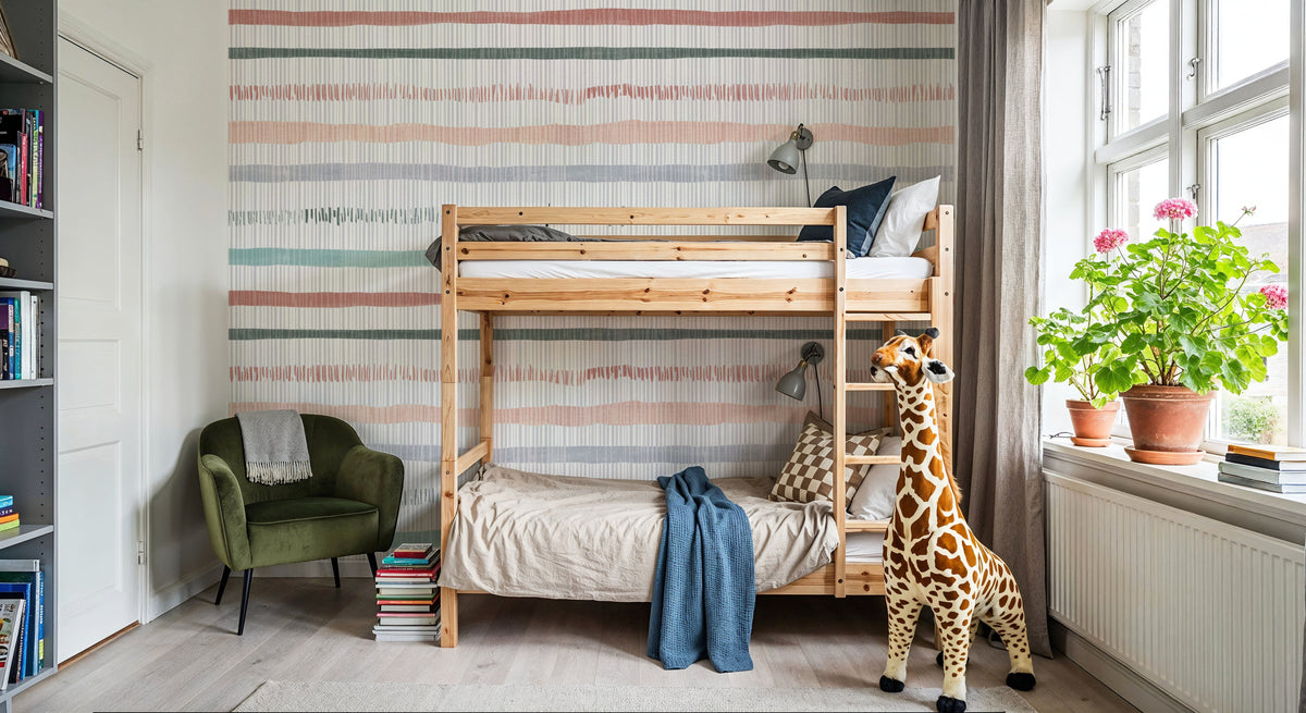 Ikat Pattern III Mural Wallpaper - room preview 04