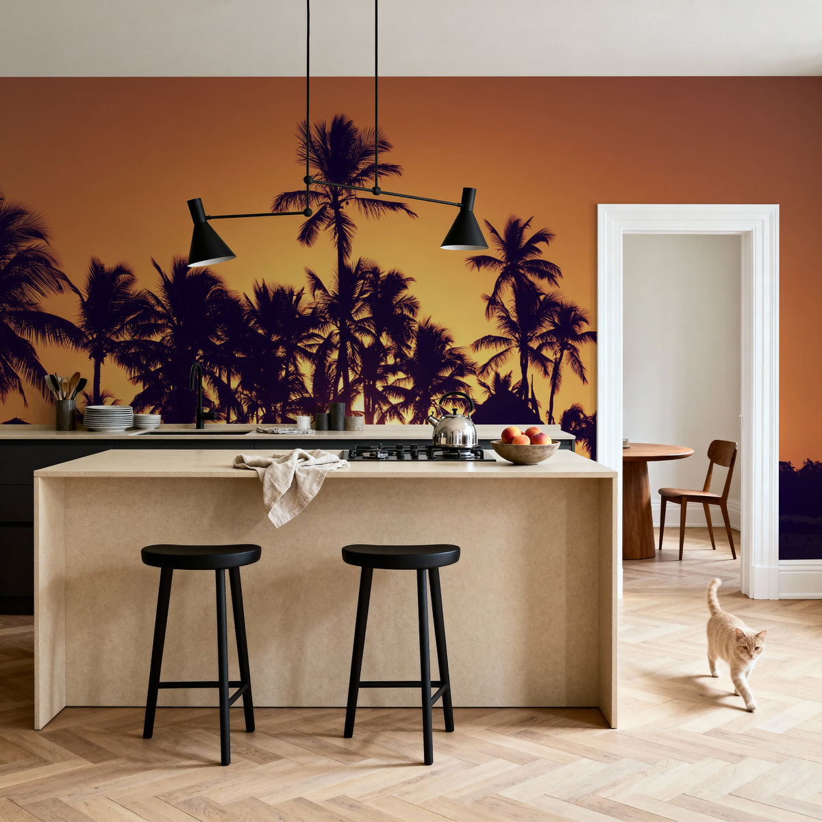 Early Morning Surf Mural Wallpaper - room preview 04