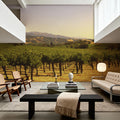 Golden Vineyard Vista Mural Wallpaper - room preview 04