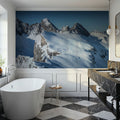 Skiing Hasenfluh Mural Wallpaper - room preview 04