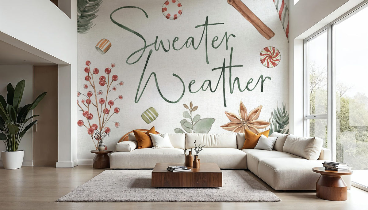 Winter Warmth V Mural Wallpaper - room preview 04