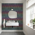 Mystical Neon Stripes Mural Wallpaper - room preview 04