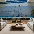 Sailing the Bay Mural Wallpaper - room preview 04