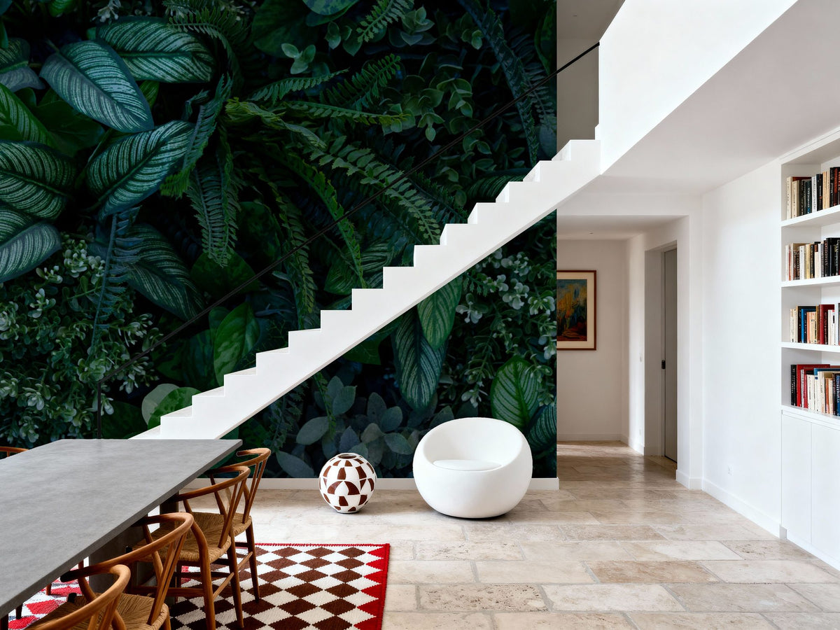 Magic Leaves Wall Mural Wallpaper - room preview 04