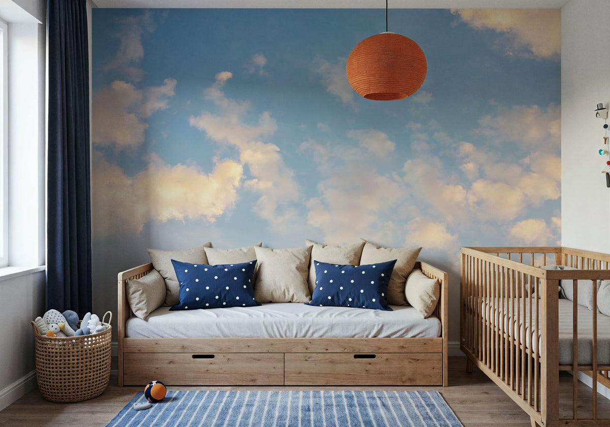 Tender Clouds Mural Wallpaper - room preview 04