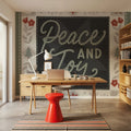 Quilted Christmas III Mural Wallpaper - room preview 04