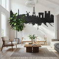 Paris Skyline Black & White Mural Wallpaper - room preview 04