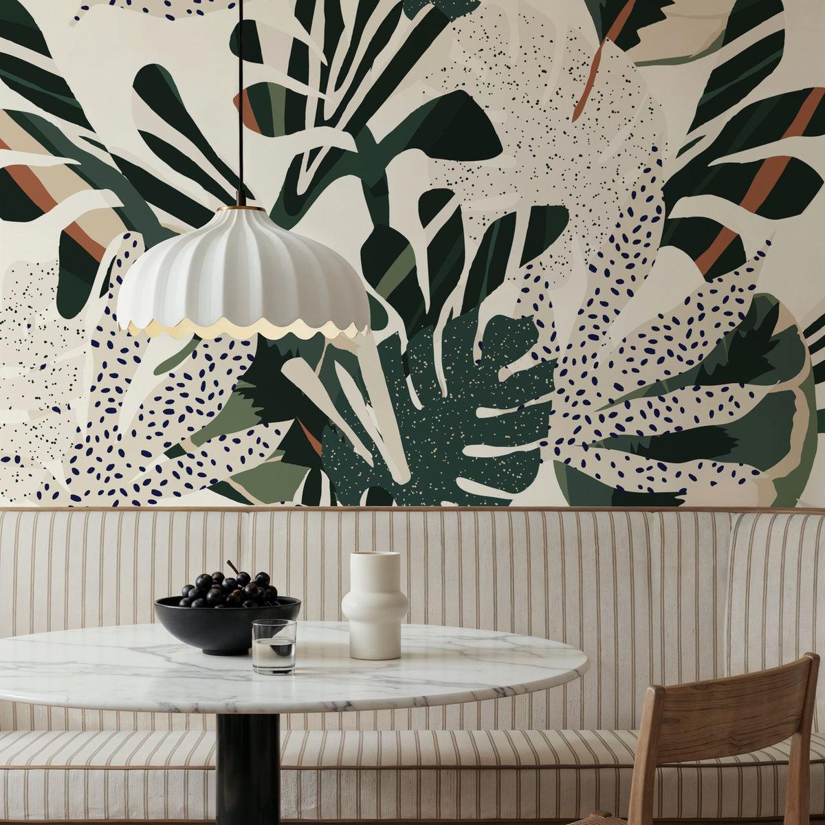 Monstera Vibes Mural Wallpaper - room preview 04