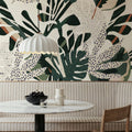 Monstera Vibes Mural Wallpaper - room preview 04