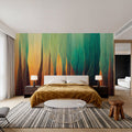 Reduced Trees Mural Wallpaper - room preview 04
