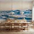 Ocean Waves Mural Wallpaper - room preview 04