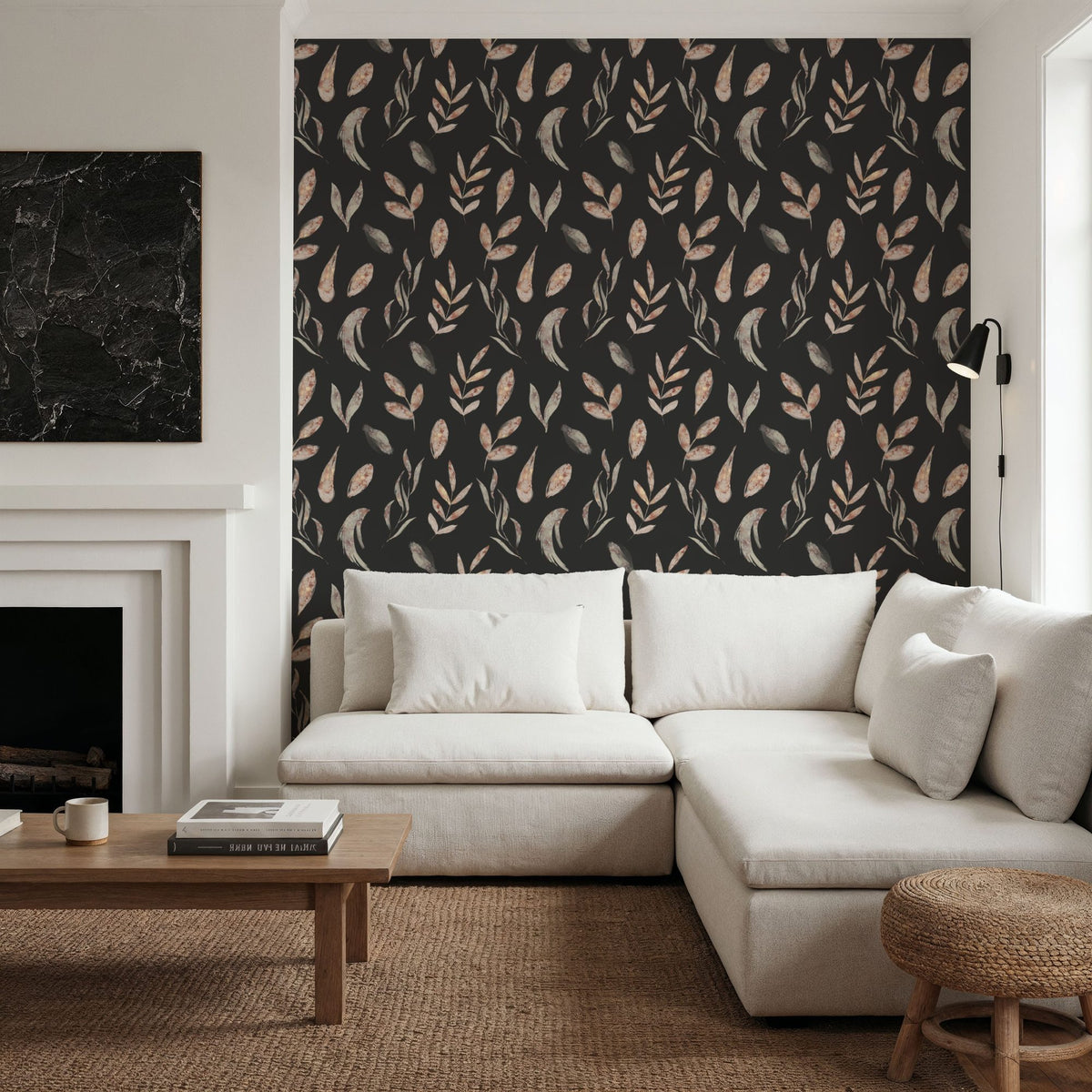 Luxury Leaves Mural Wallpaper - room preview 04