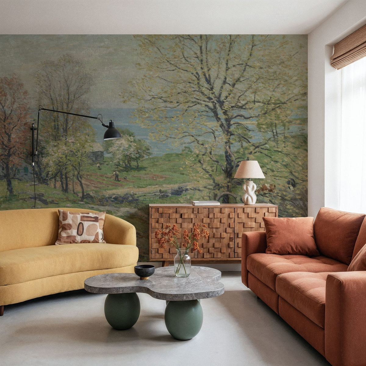 The Budding Oak Mural Wallpaper - room preview 04