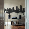 Lubbock Texas Skyline Concrete Mural Wallpaper - room preview 04