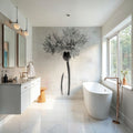 Wonderful Wildflowers VI Neutral Mural Wallpaper - room preview 04