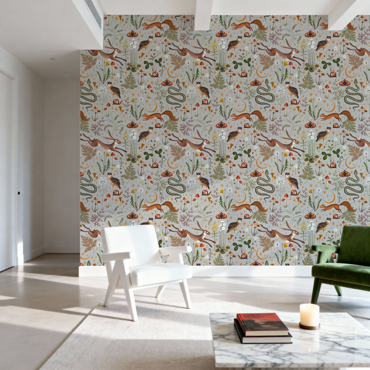Fantasy Forest - Stone Mural Wallpaper - room preview 04