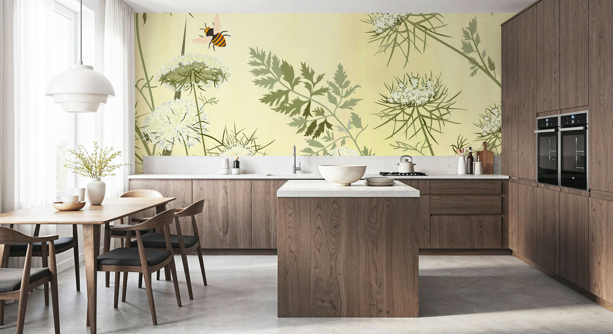 Queen Annes, Lemon Mural Wallpaper - room preview 04
