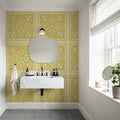 Mission Cement Tiles, Sunflower Mural Wallpaper - room preview 04