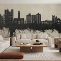 Luton England Skyline Concrete Mural Wallpaper - room preview 04