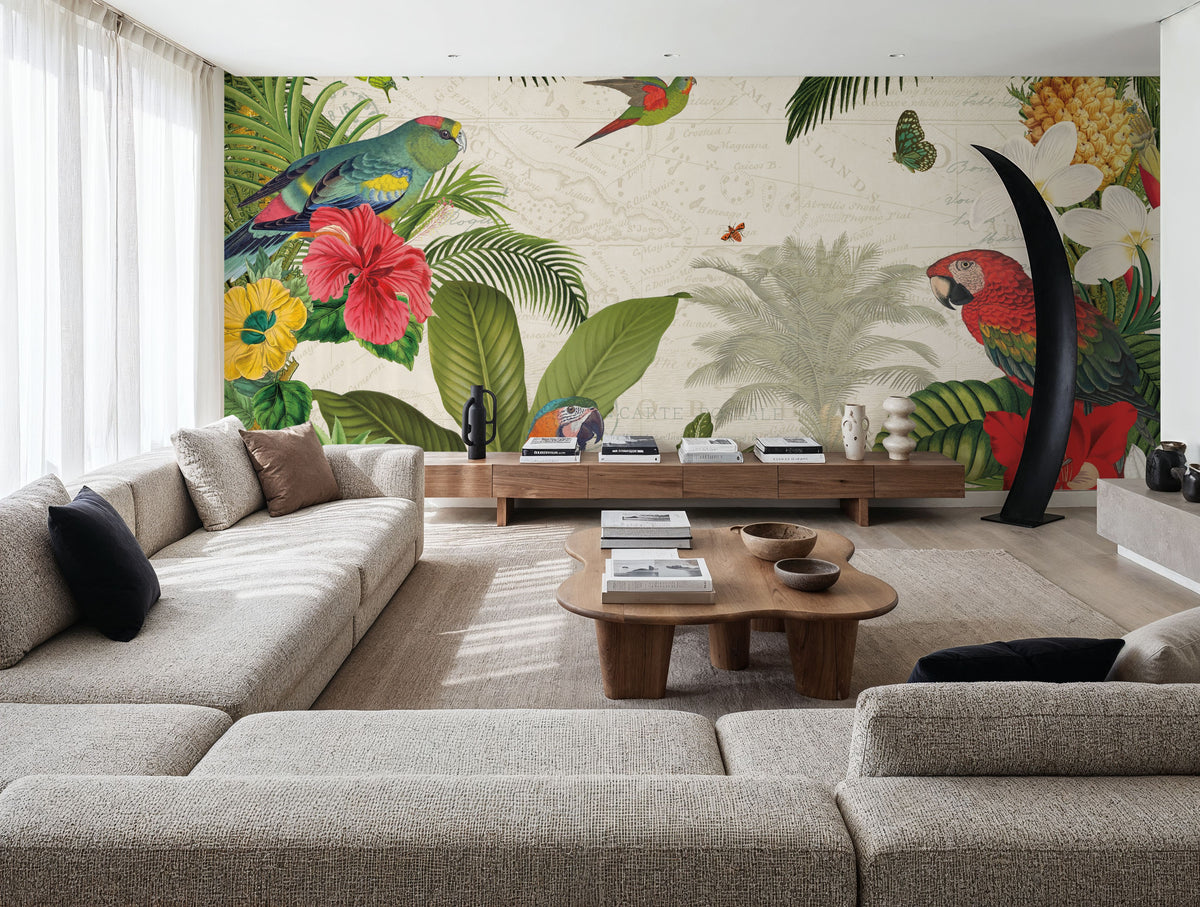 Parrot Paradise I Mural Wallpaper - room preview 04