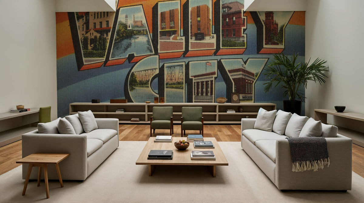 Greetings From Valley City Mural Wallpaper - room preview 04