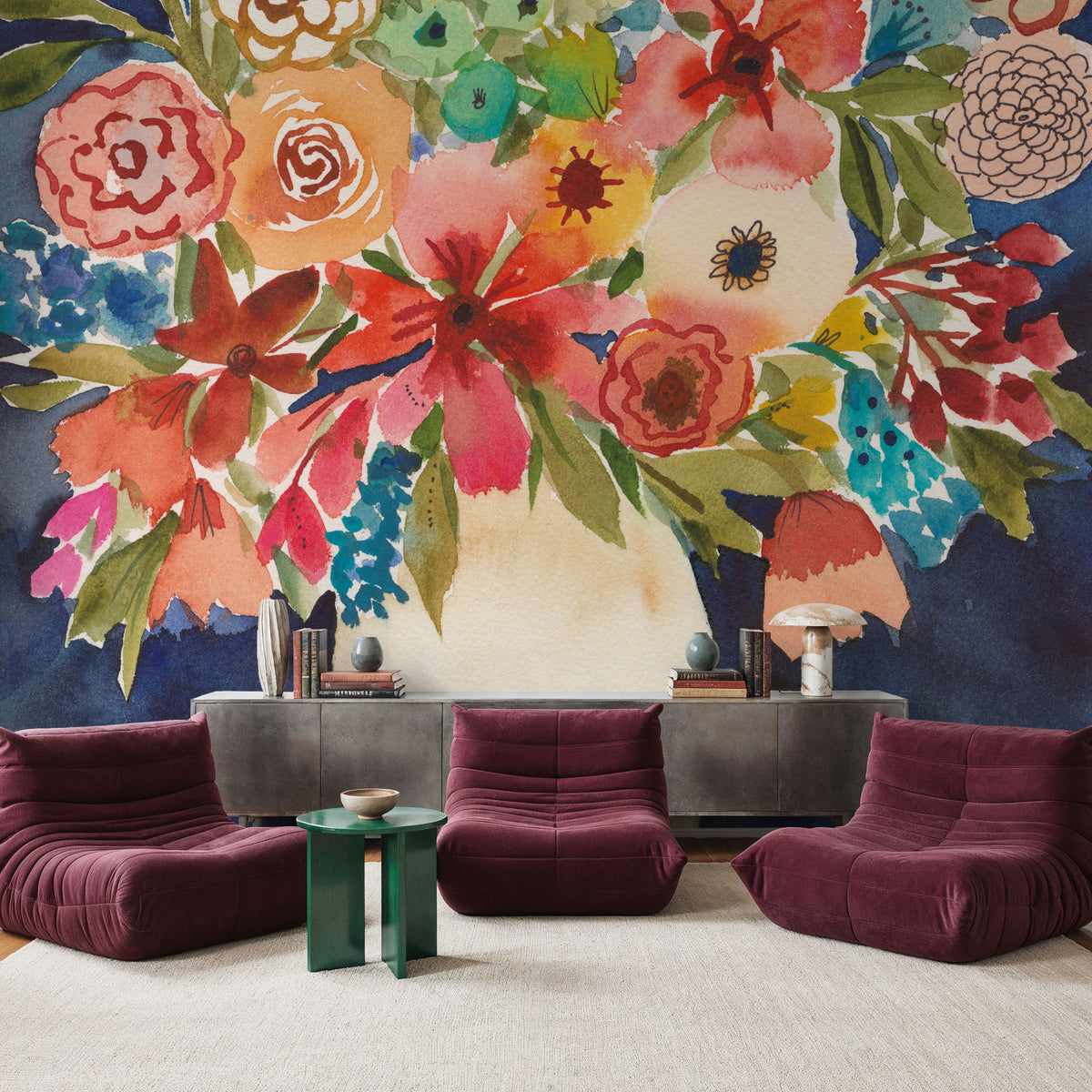 Floral Beauty II Mural Wallpaper - room preview 04