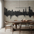 Leicester England Skyline Concrete Mural Wallpaper - room preview 04