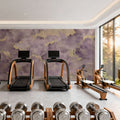 Painted Dreamy Clouds, Lilac Mural Wallpaper - room preview 04