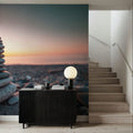 Zen Tower in Sunset Mural Wallpaper - room preview 04