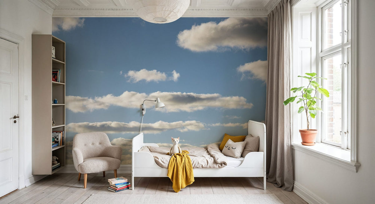 Clouds and Sky Mural Wallpaper - room preview 04